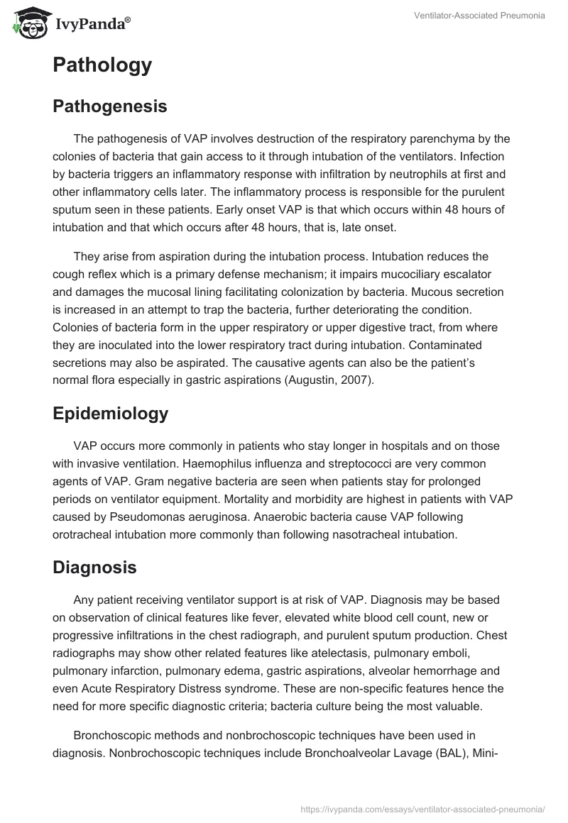 Ventilator-Associated Pneumonia. Page 2