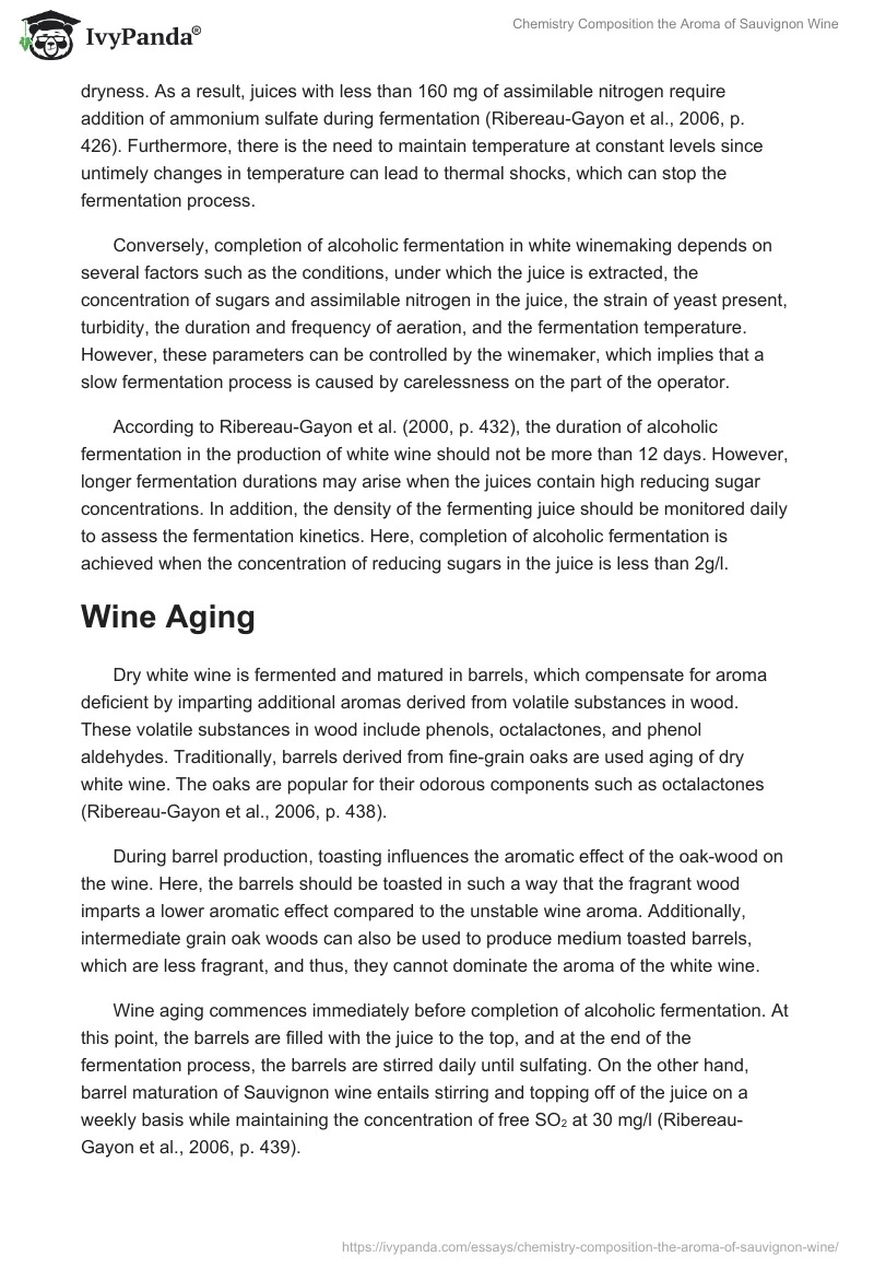 Chemistry Composition the Aroma of Sauvignon Wine. Page 5