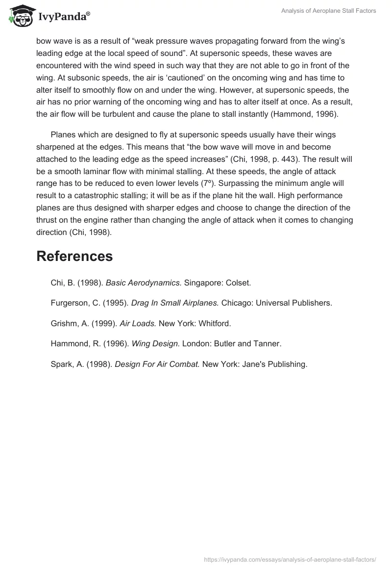 Analysis of Aeroplane Stall Factors. Page 3