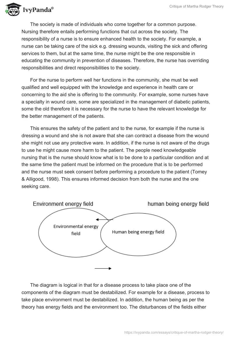 Critique of Martha Rodger Theory. Page 2
