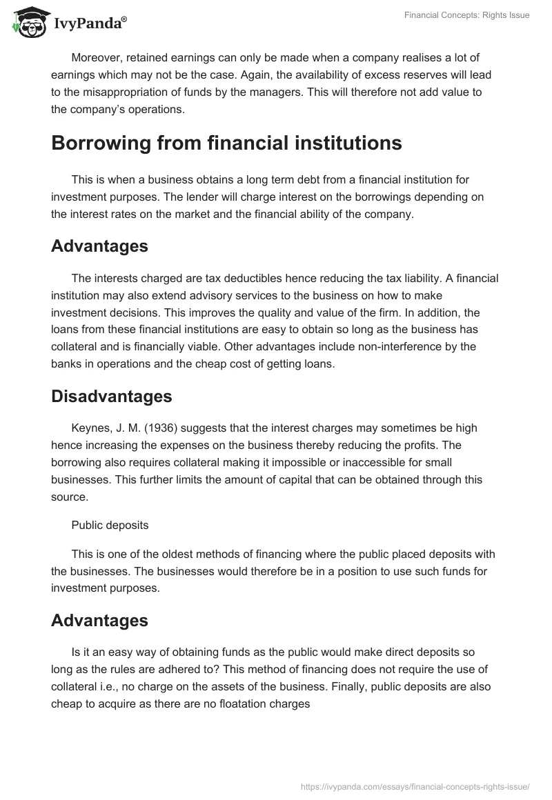Financial Concepts: Rights Issue. Page 5
