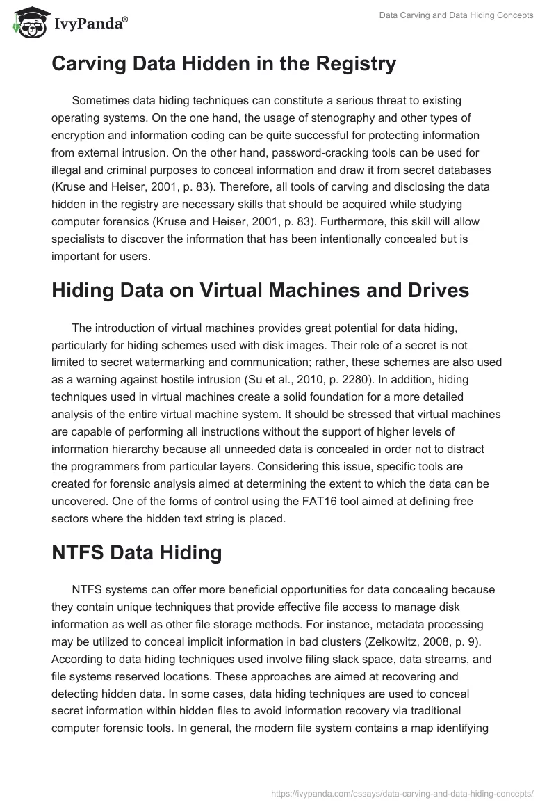 Data Carving and Data Hiding Concepts. Page 2
