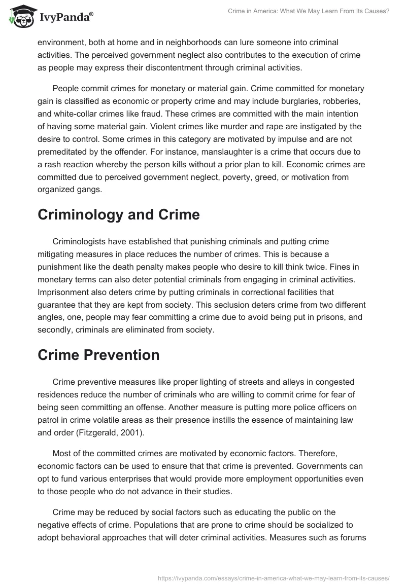Crime in America: What We May Learn From Its Causes?. Page 3