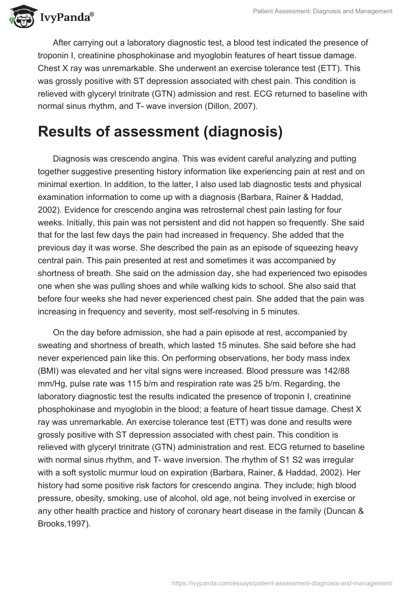 Patient Assessment: Diagnosis and Management. Page 5