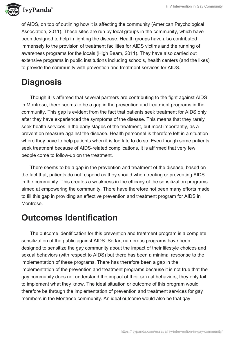 HIV Intervention in Gay Community. Page 5