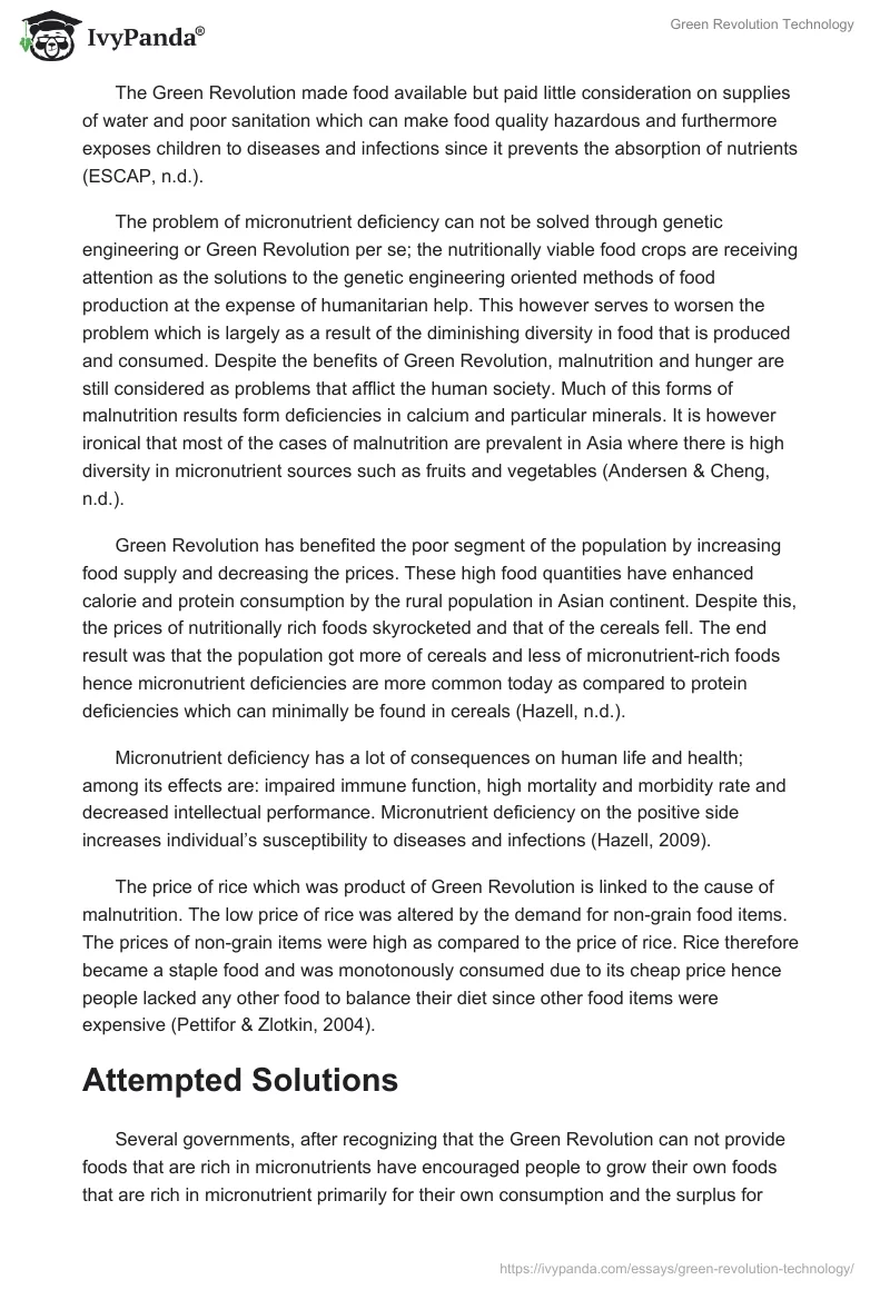Green Revolution Technology. Page 4