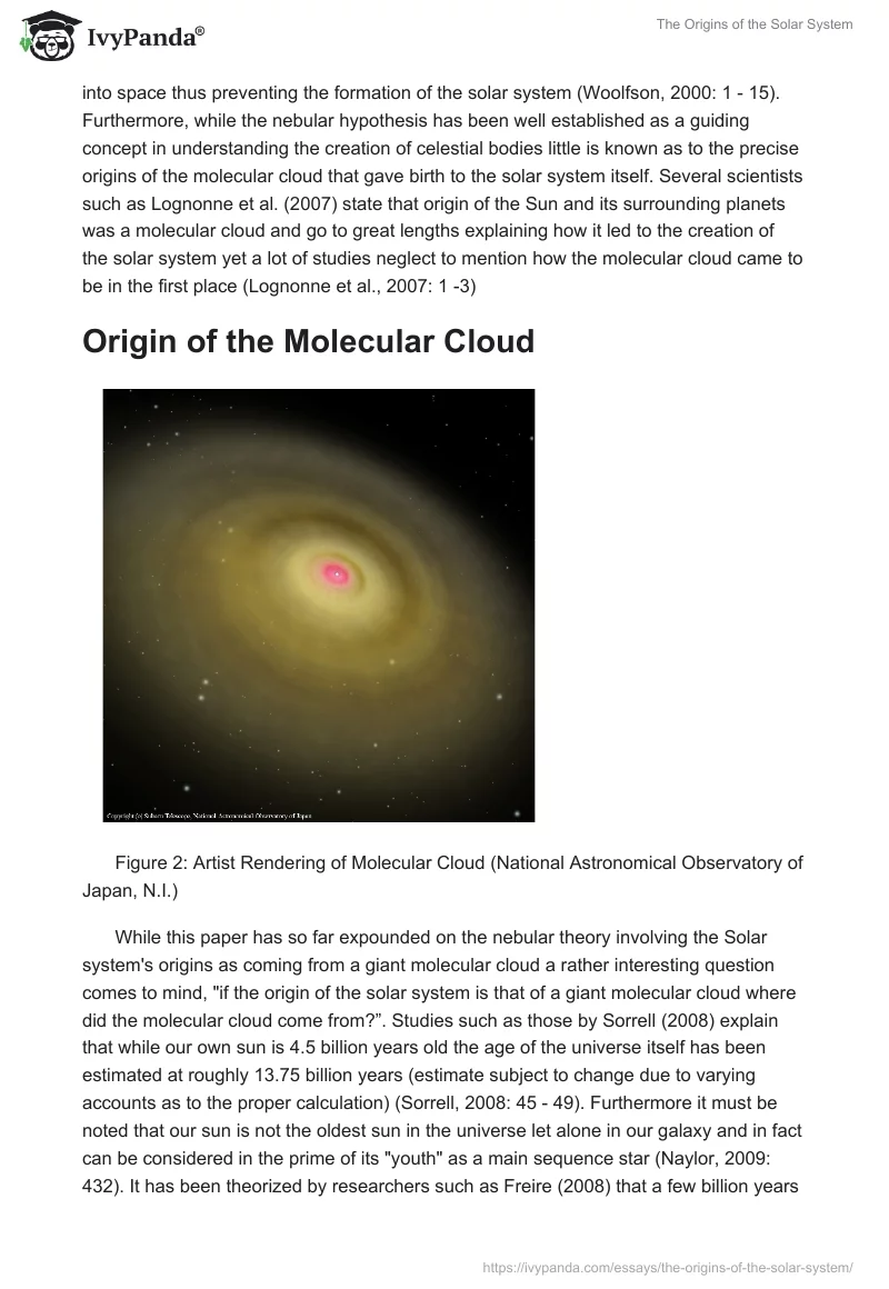 The Origins of the Solar System. Page 3