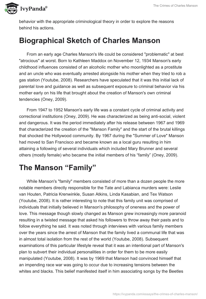 The Crimes of Charles Manson. Page 2