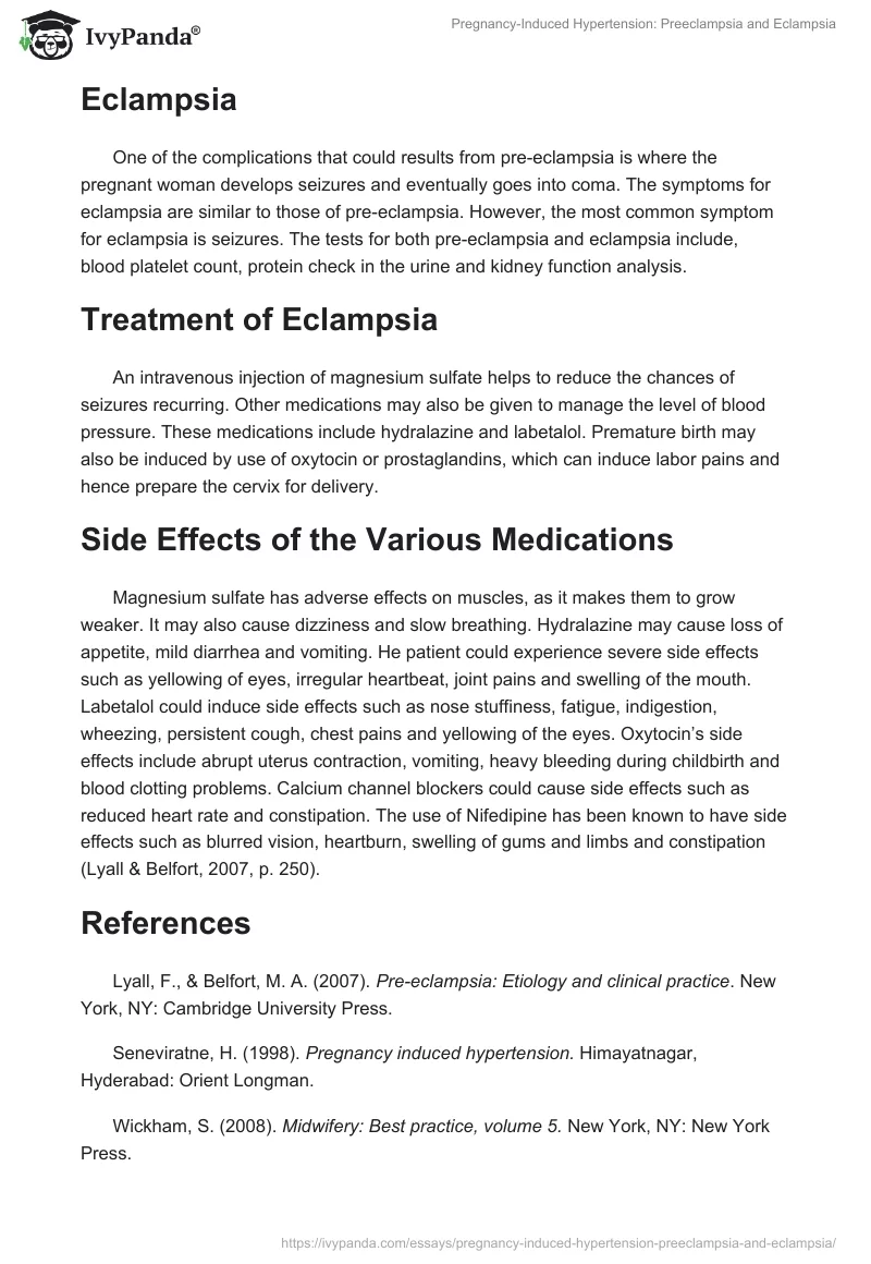 Pregnancy-Induced Hypertension: Preeclampsia and Eclampsia. Page 3