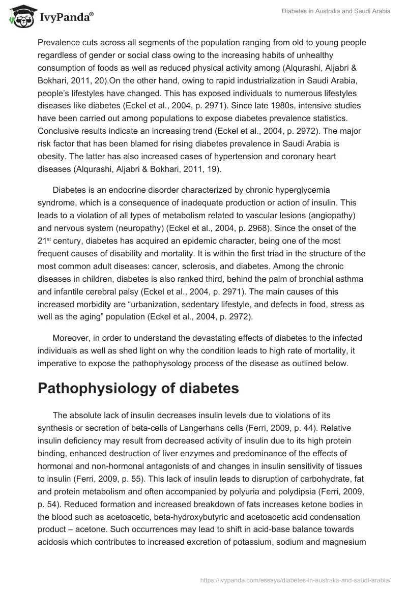 Diabetes in Australia and Saudi Arabia. Page 2