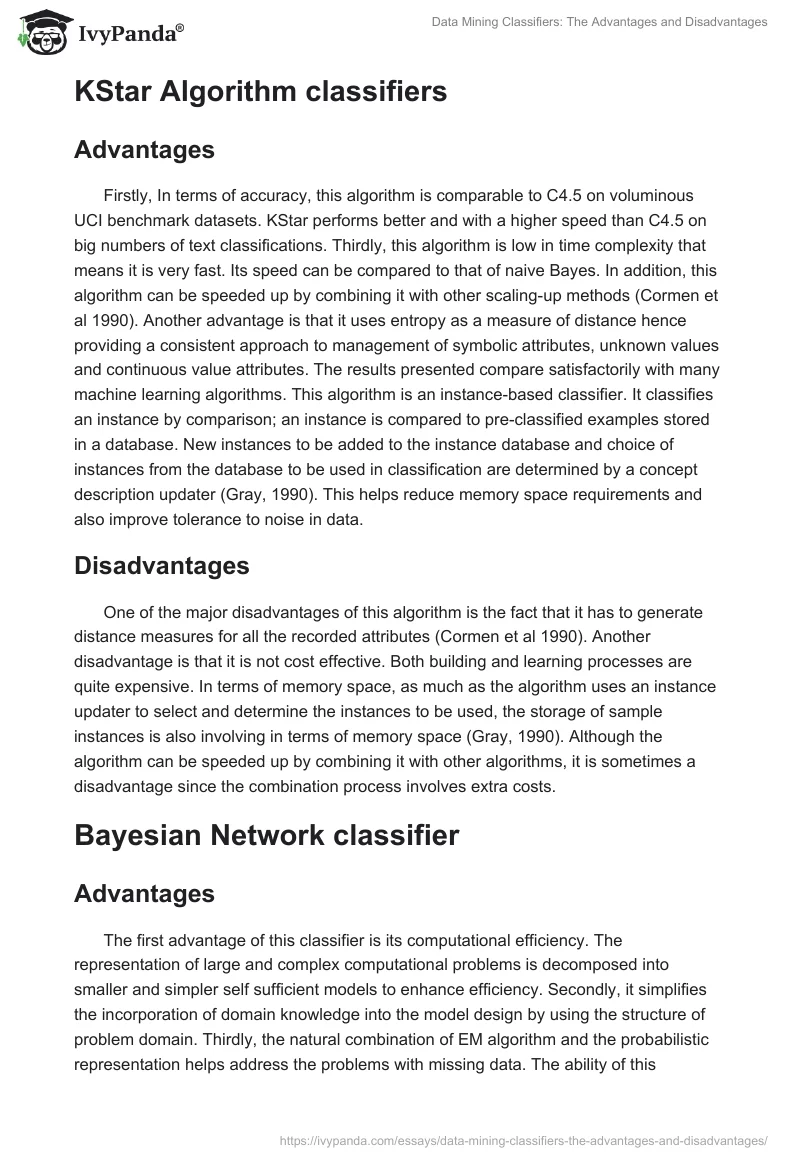Data Mining Classifiers: The Advantages and Disadvantages. Page 2