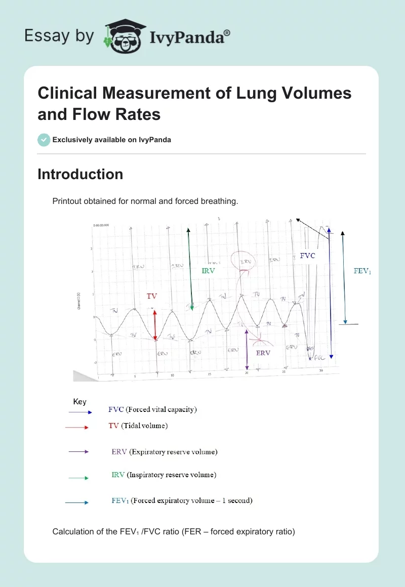 Clinical Measurement of Lung Volumes and Flow Rates. Page 1