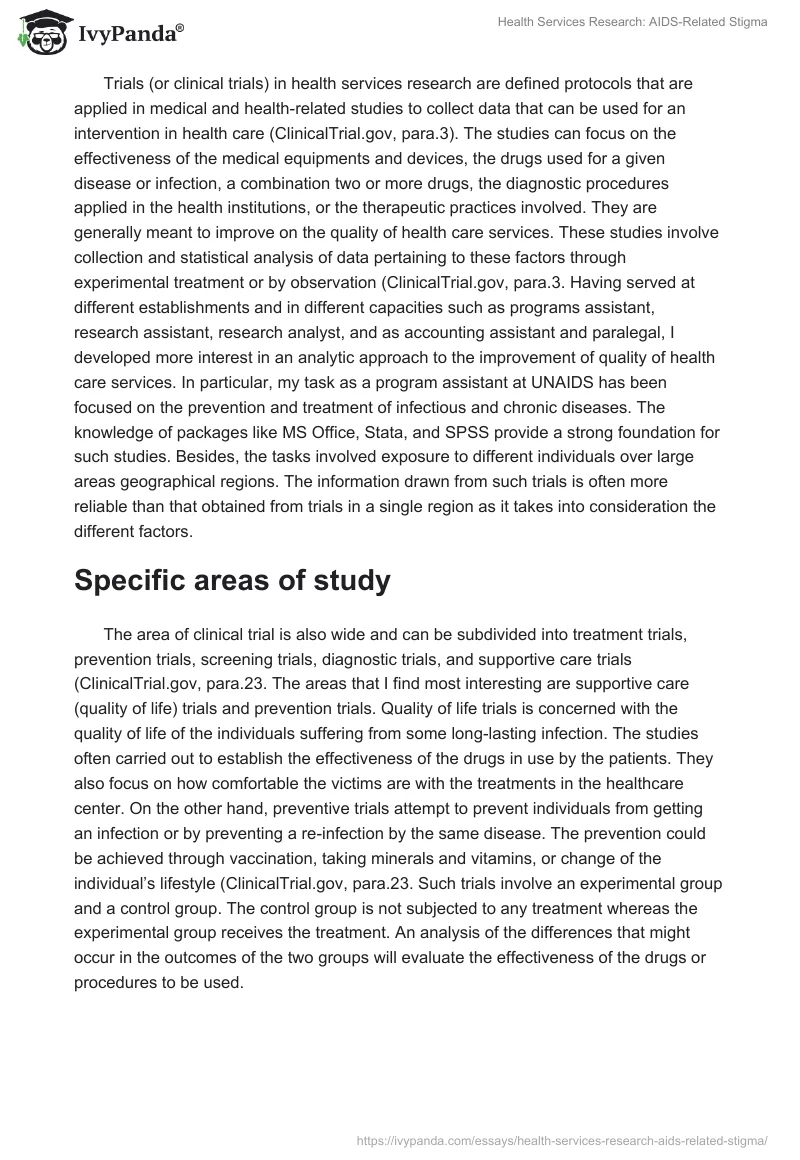  Health Services Research: AIDS-Related Stigma. Page 3