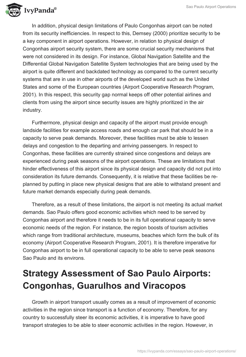 Sao Paulo Airport Operations. Page 4