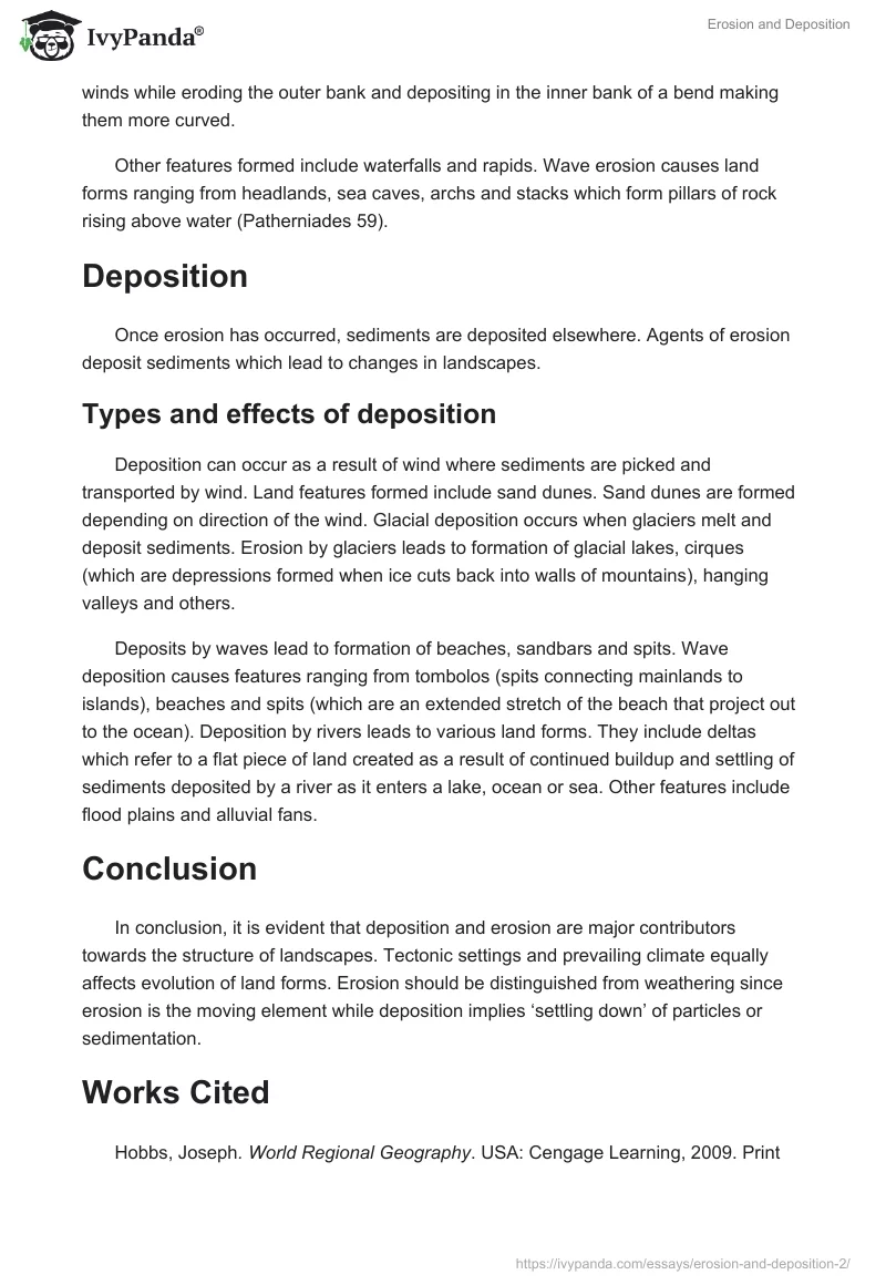 Erosion and Deposition. Page 2