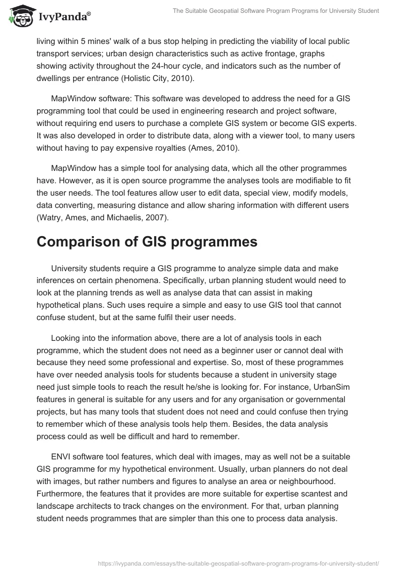 The Suitable Geospatial Software Program Programs for University Student. Page 4