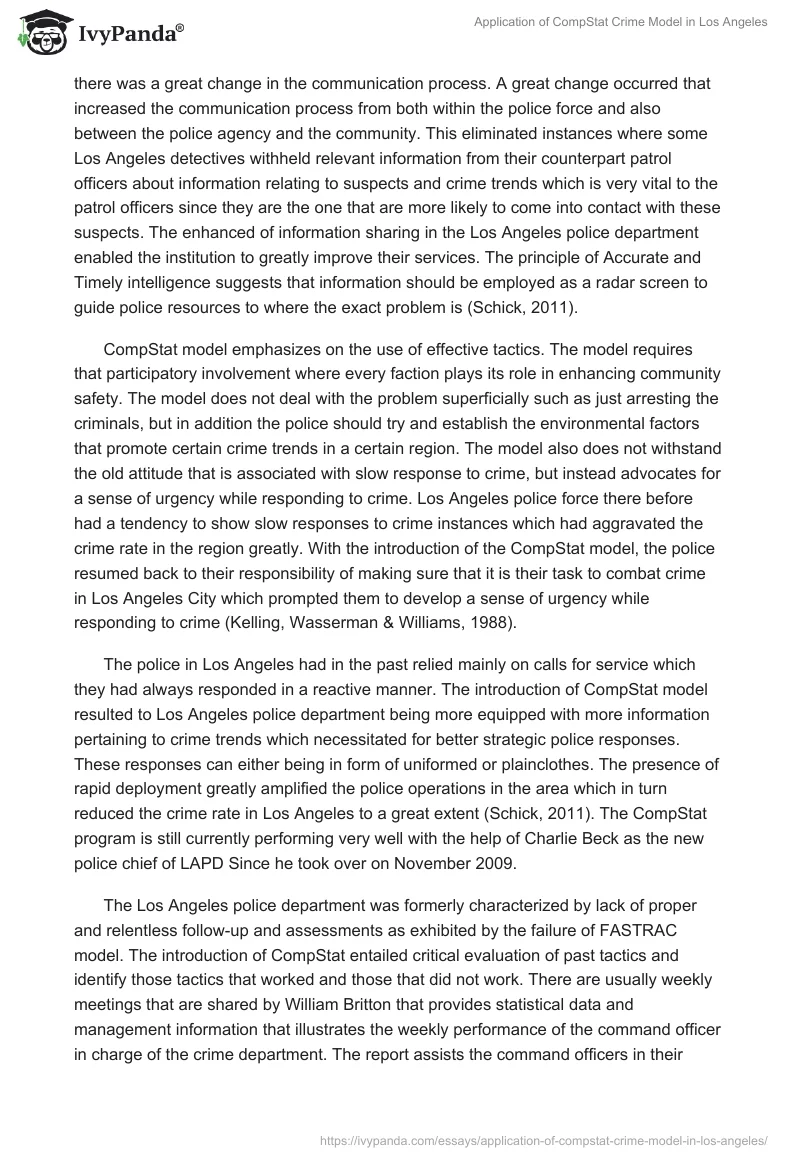 Application of CompStat Crime Model in Los Angeles. Page 3