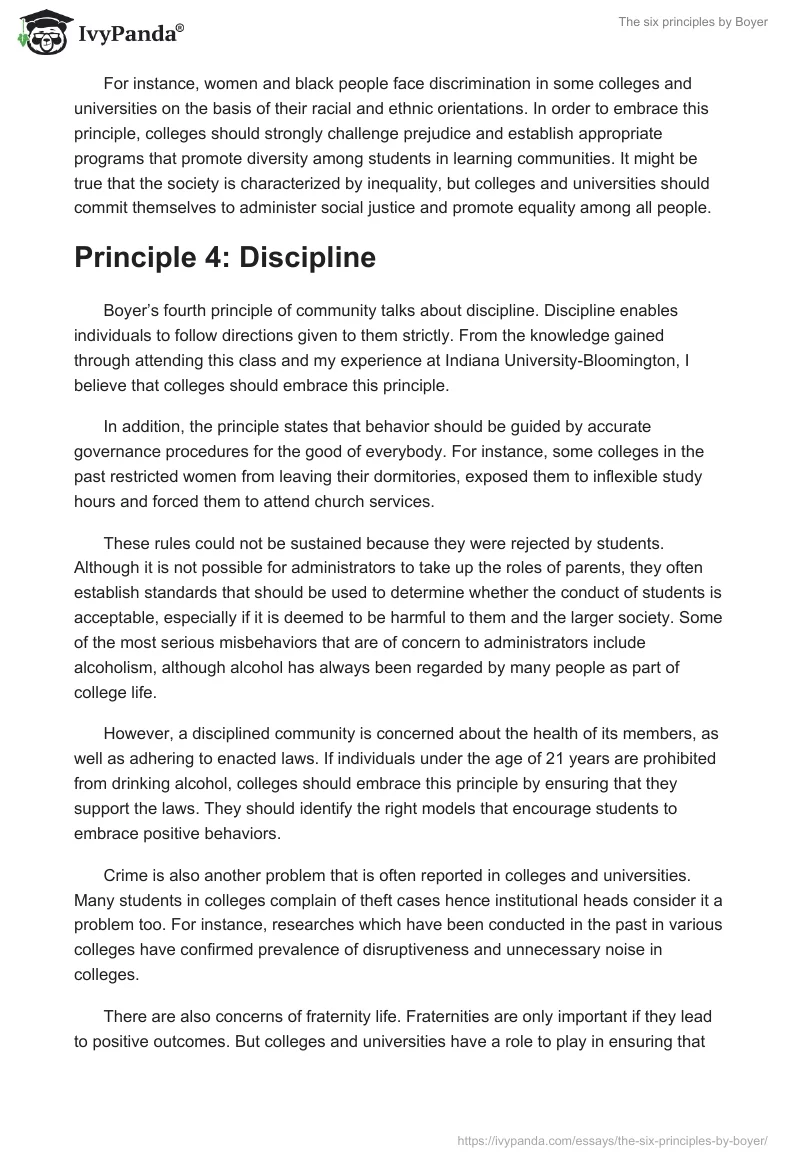 The six principles by Boyer. Page 3