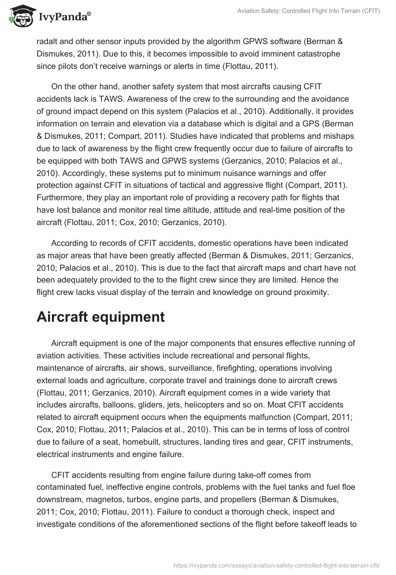 Aviation Safety: Controlled Flight Into Terrain (CFIT). Page 5