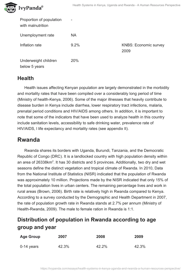 Health Systems in Kenya, Uganda and Rwanda - A Human Resources Perspective. Page 3