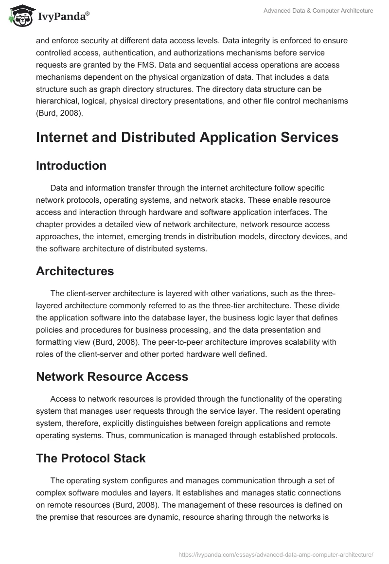 Advanced Data & Computer Architecture. Page 5