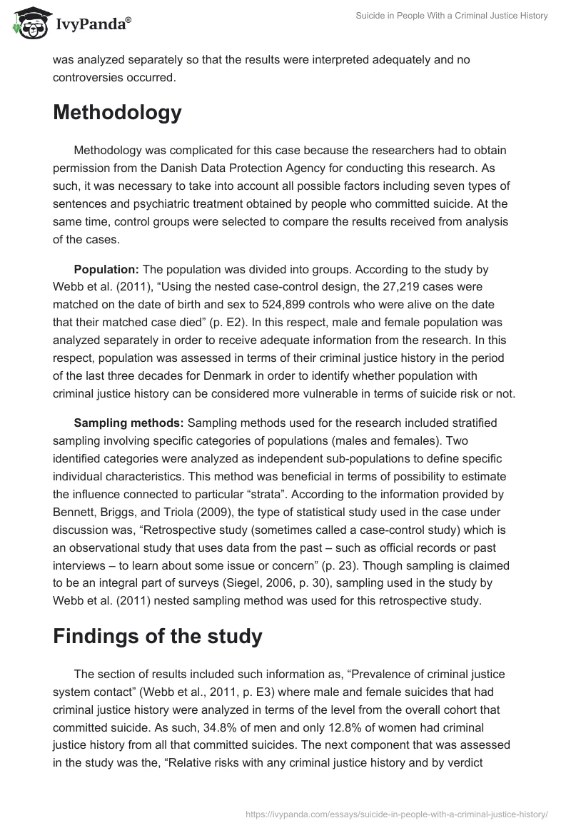Suicide in People With a Criminal Justice History. Page 3