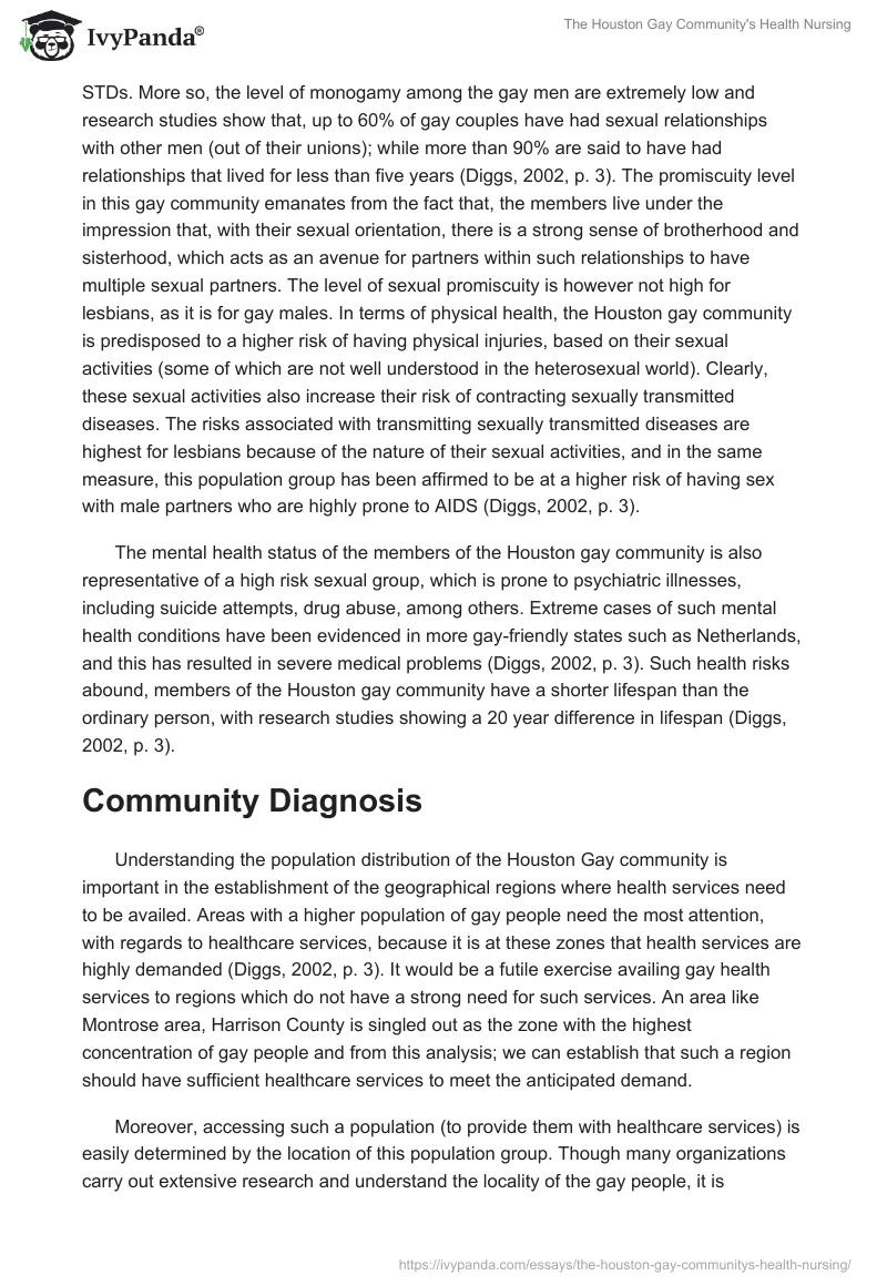 The Houston Gay Community's Health Nursing. Page 4