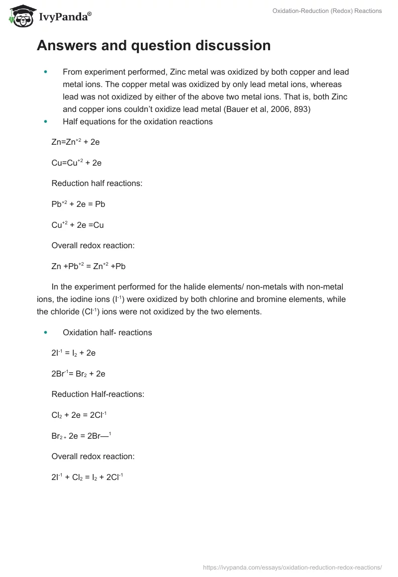 Oxidation-Reduction (Redox) Reactions. Page 4