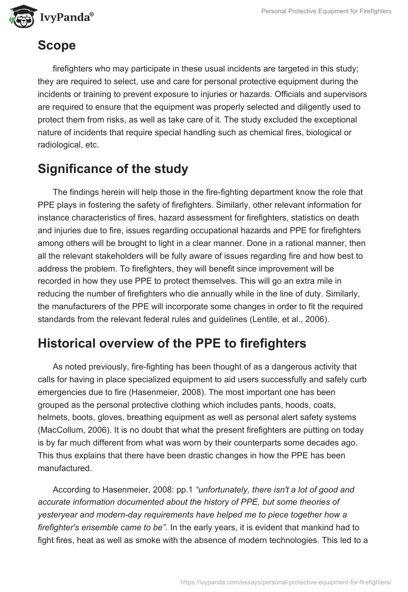 Personal Protective Equipment for Firefighters. Page 3