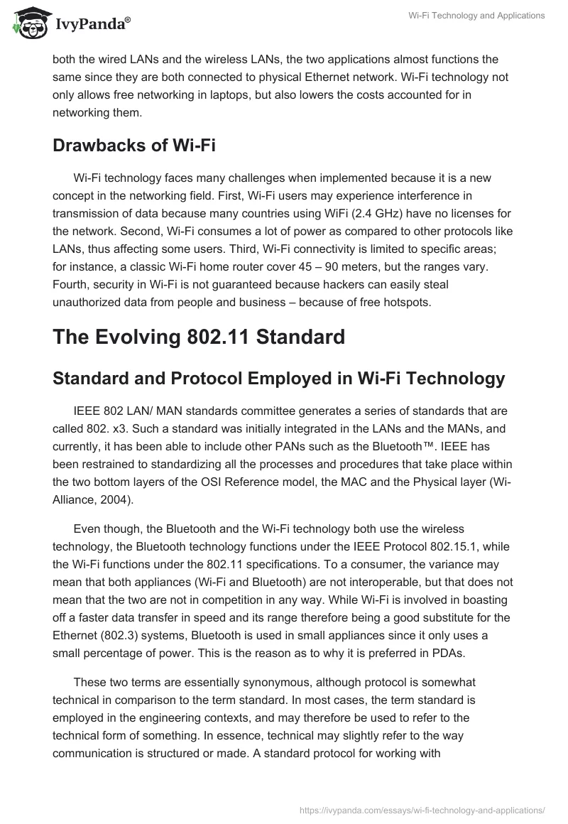Wi-Fi Technology and Applications. Page 3