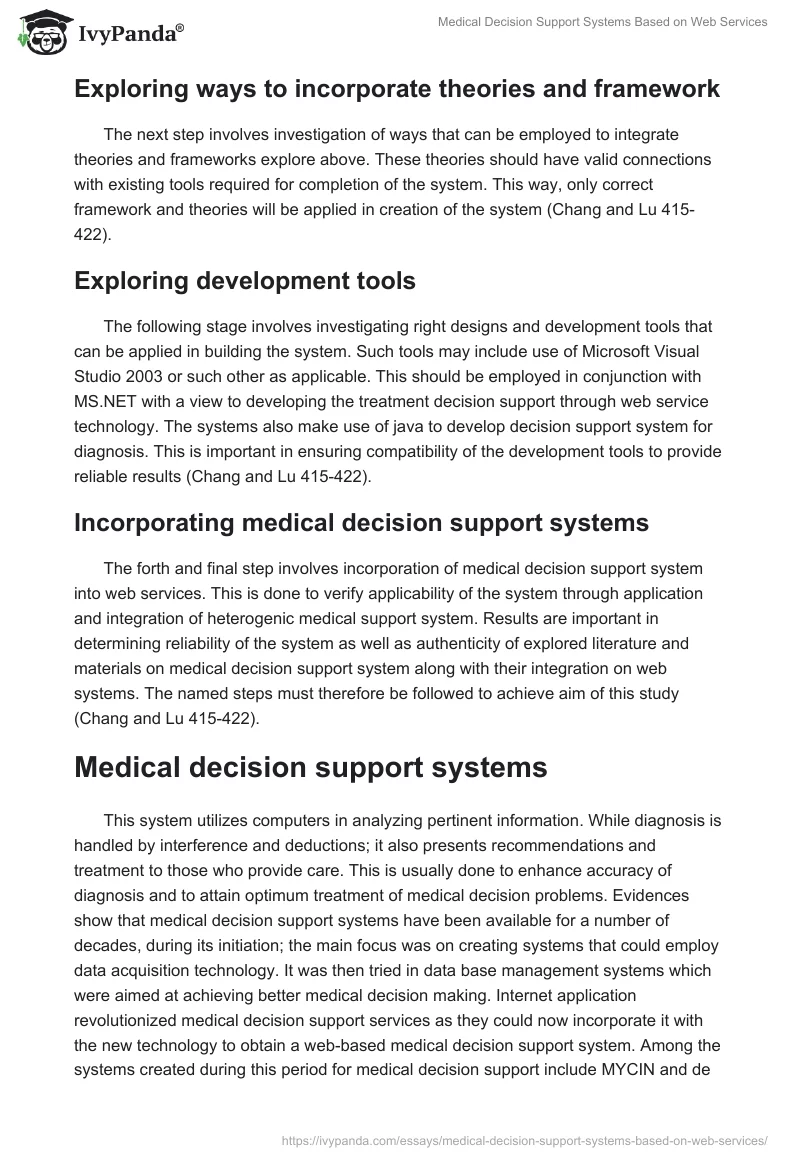 Medical Decision Support Systems Based on Web Services. Page 3