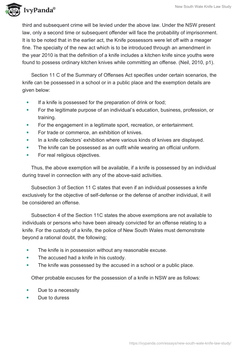 New South Wale Knife Law Study. Page 2