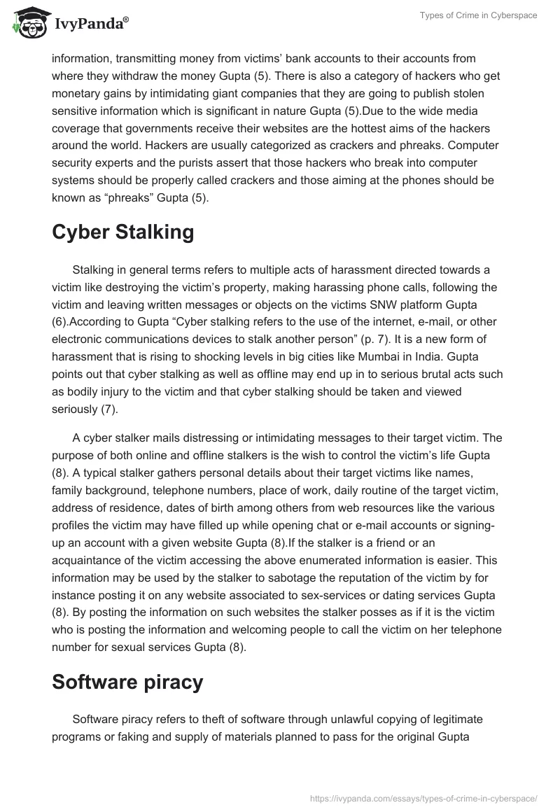 Types of Crime in Cyberspace. Page 3