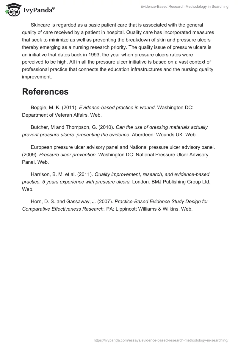 Evidence-Based Research Methodology in Searching. Page 3