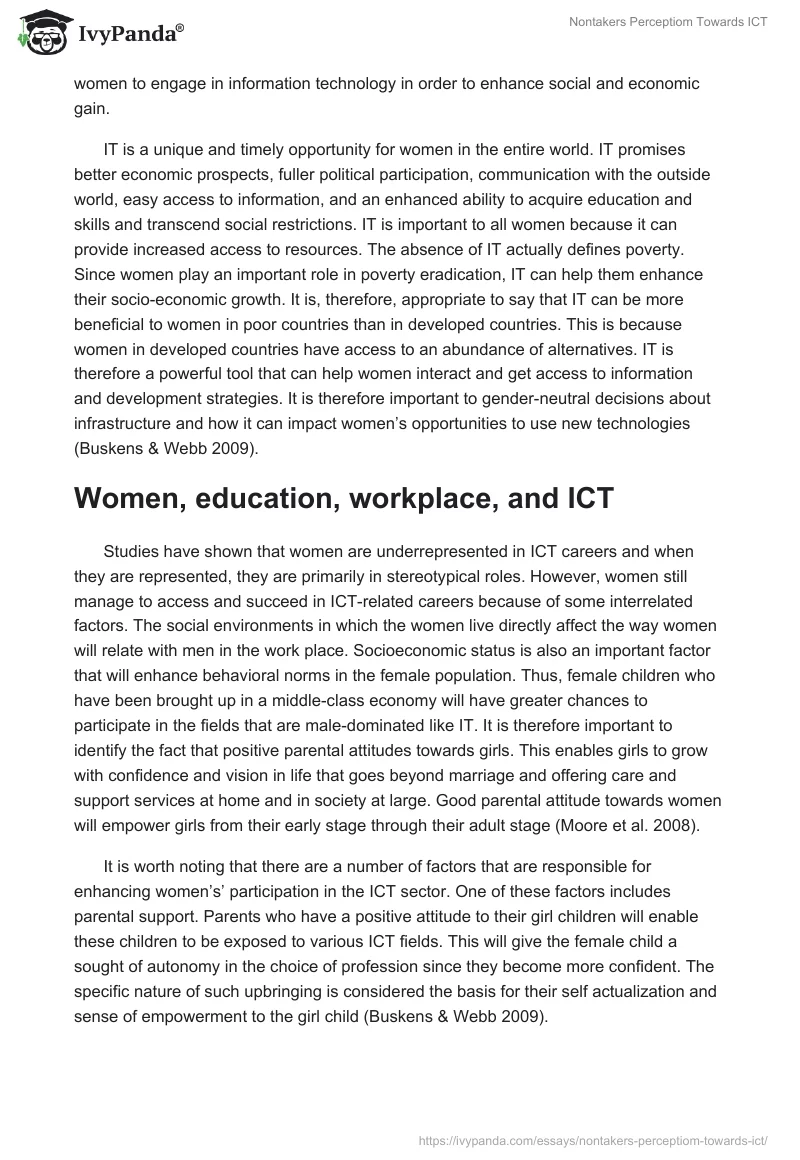 Nontakers Perceptiom Towards ICT. Page 2