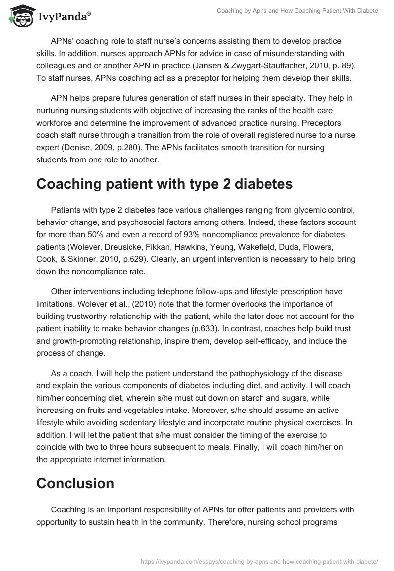 Coaching by Apns and How Coaching Patient With Diabete. Page 2