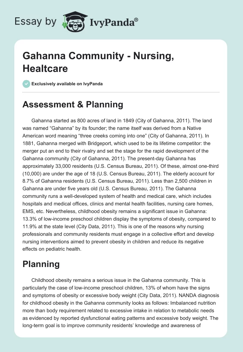 Gahanna Community - Nursing, Healtcare. Page 1