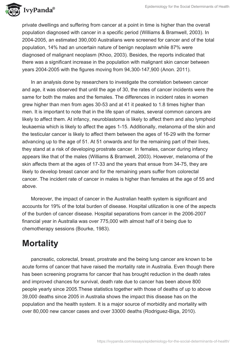 Epidemiology for the Social Determinants of Health. Page 5