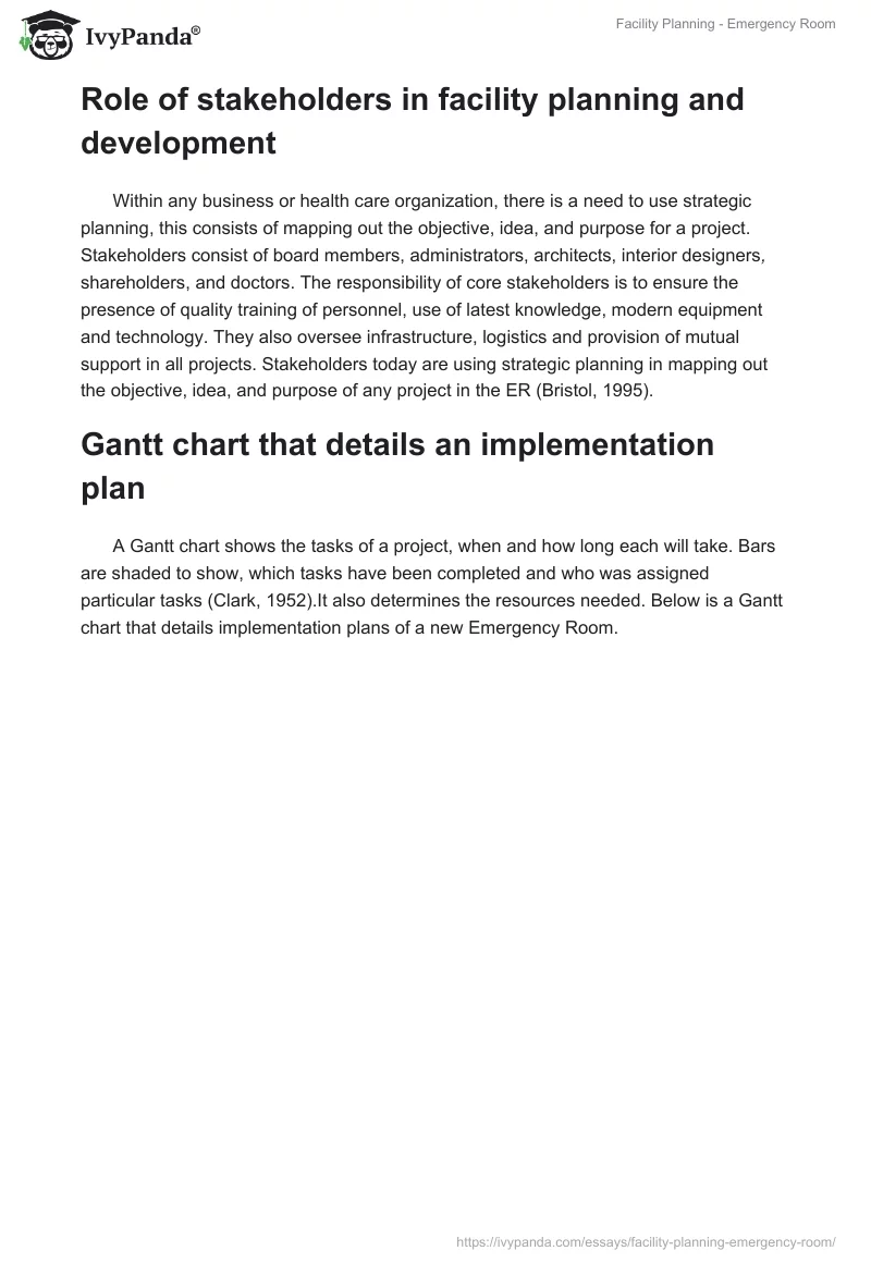 Facility Planning - Emergency Room. Page 4