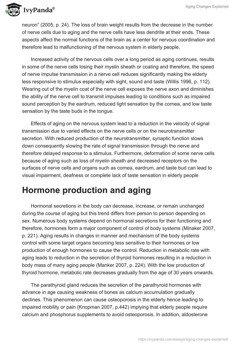 Aging Changes Explained. Page 2