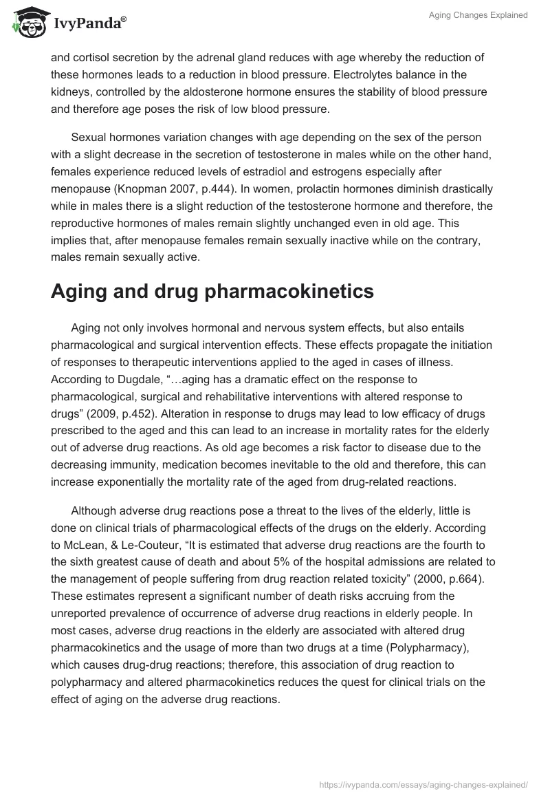 Aging Changes Explained. Page 3