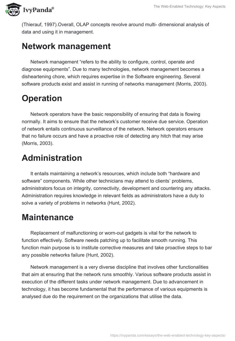 The Web-Enabled Technology: Key Aspects. Page 5
