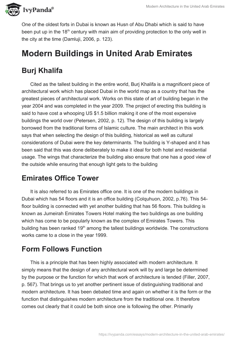 Modern Architecture in the United Arab Emirates. Page 2