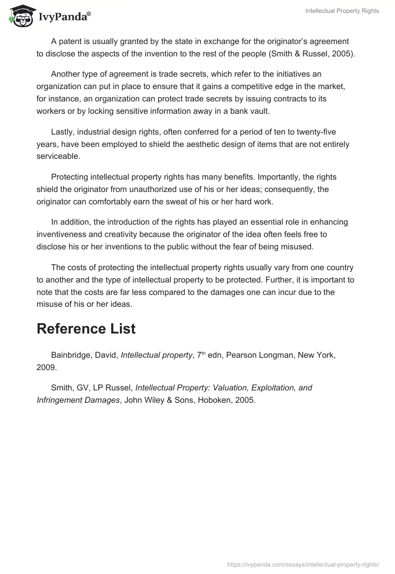 Intellectual Property Rights. Page 2
