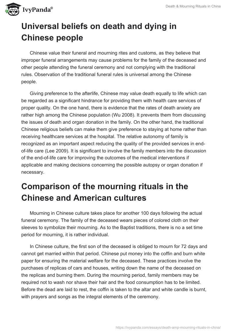 Death & Mourning Rituals in China. Page 2