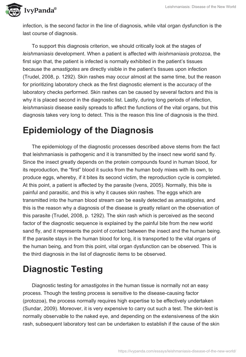 Leishmaniasis: Disease of the New World. Page 2