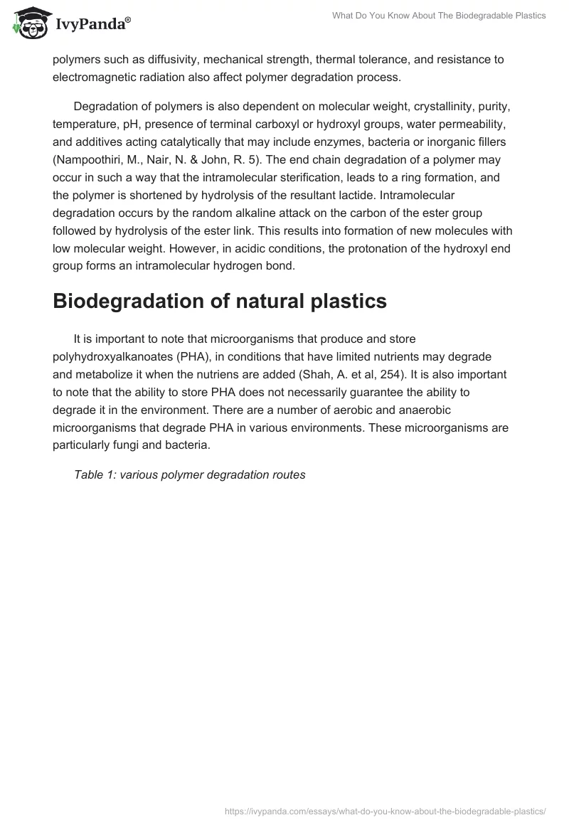 What Do You Know About The Biodegradable Plastics. Page 3
