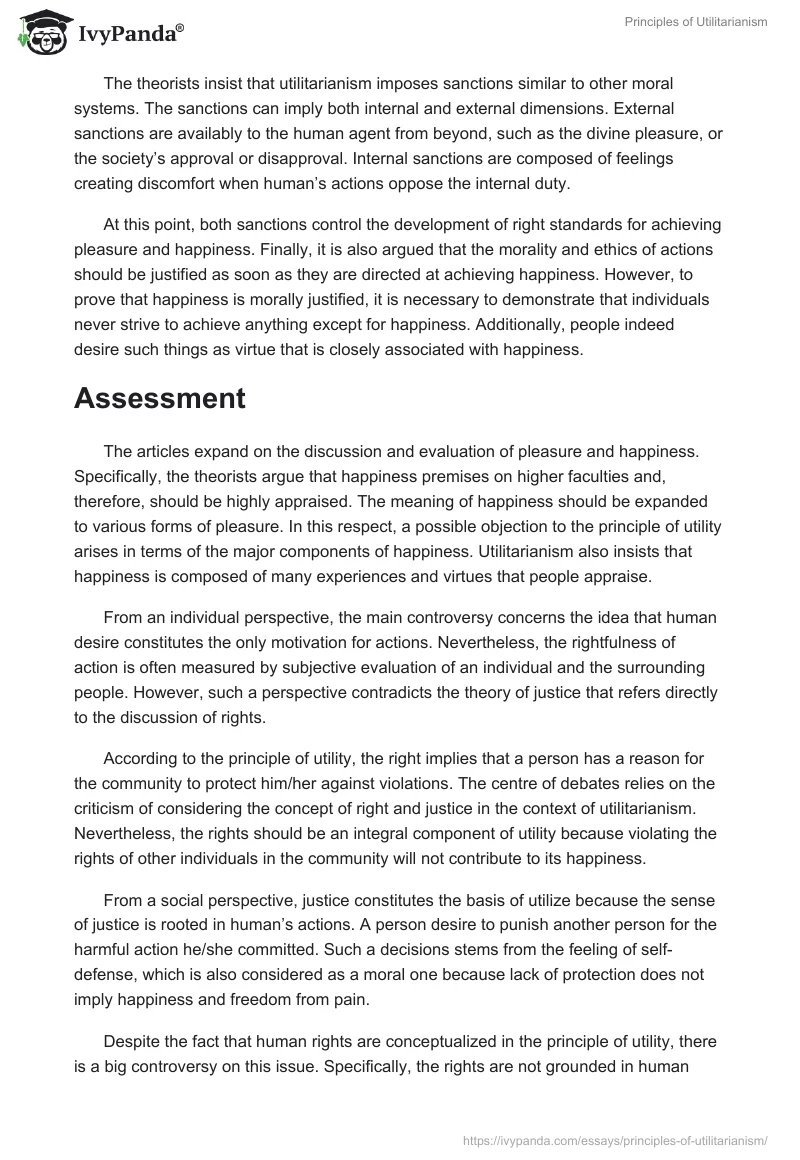 Principles of Utilitarianism. Page 2