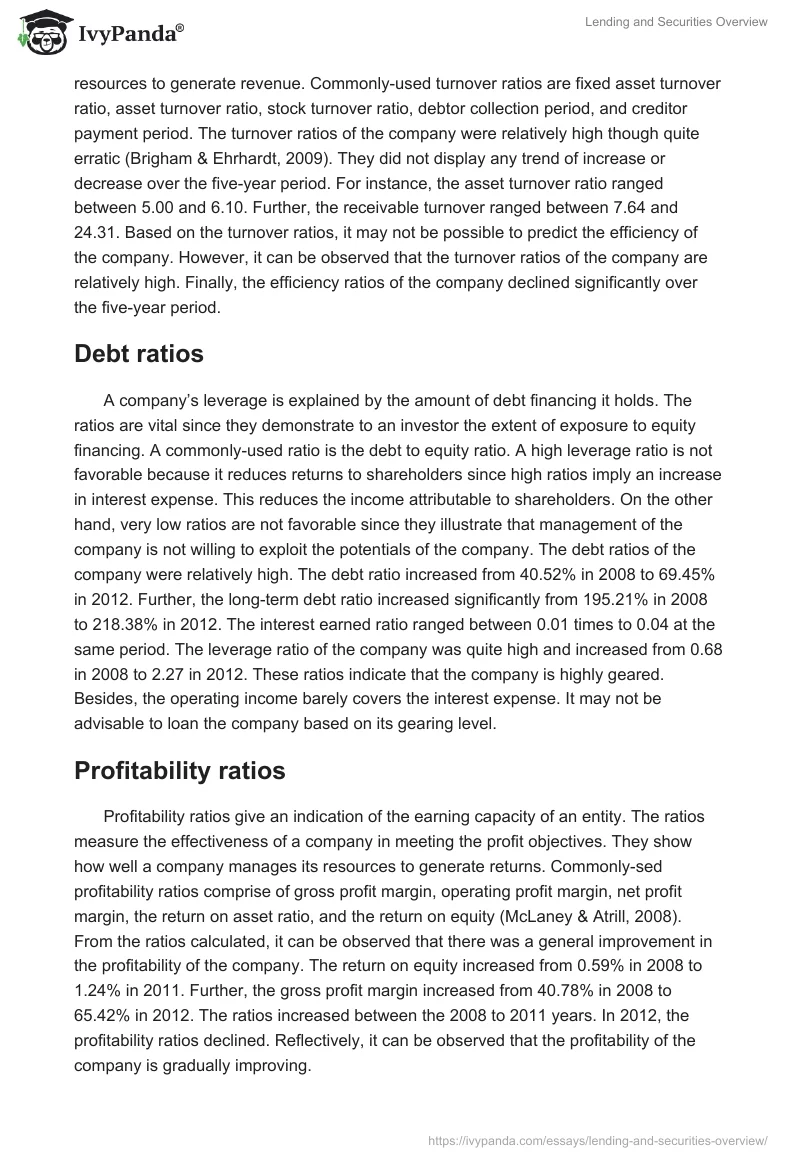 Lending and Securities Overview. Page 3