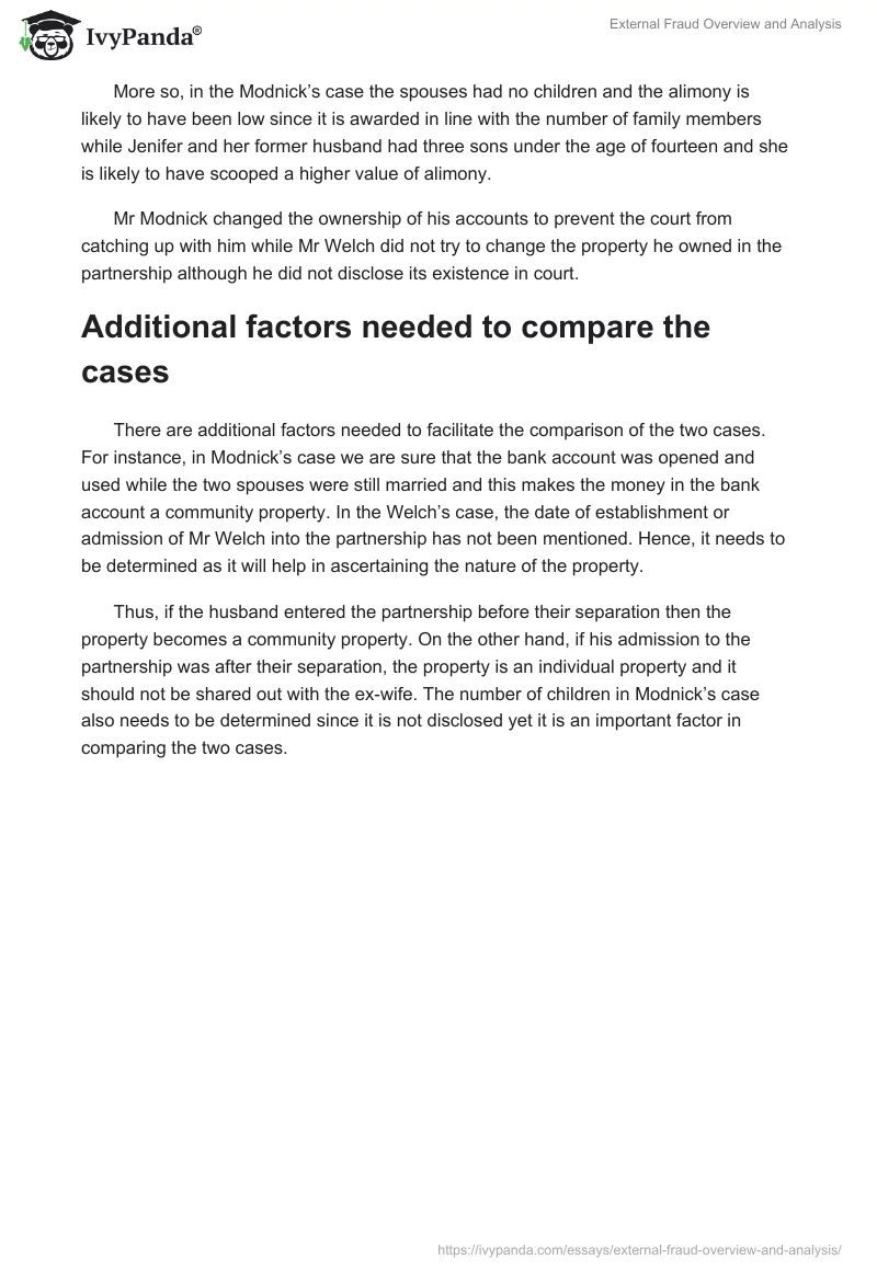 External Fraud Overview and Analysis. Page 2